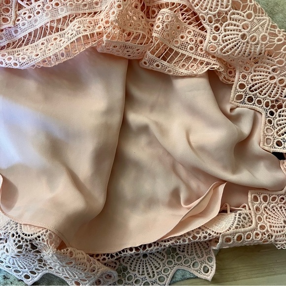 ALEXIS Sage A Line Blossom Blush Pink Dress Cutout Wedding Guest Size XS - Picture 12 of 13